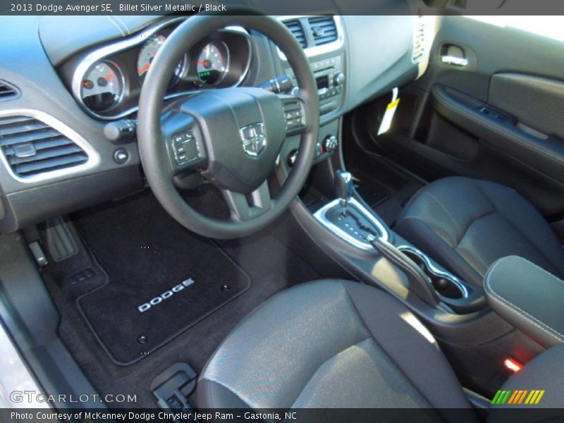 Billet Silver Metallic / Black 2013 Dodge Avenger SE