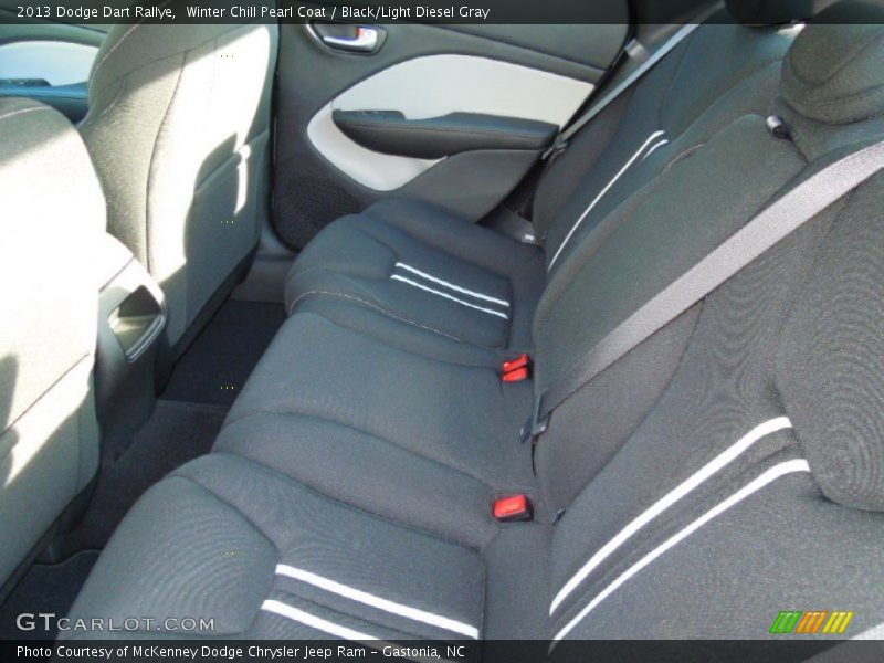 Winter Chill Pearl Coat / Black/Light Diesel Gray 2013 Dodge Dart Rallye