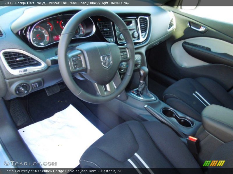 Black/Light Diesel Gray Interior - 2013 Dart Rallye 