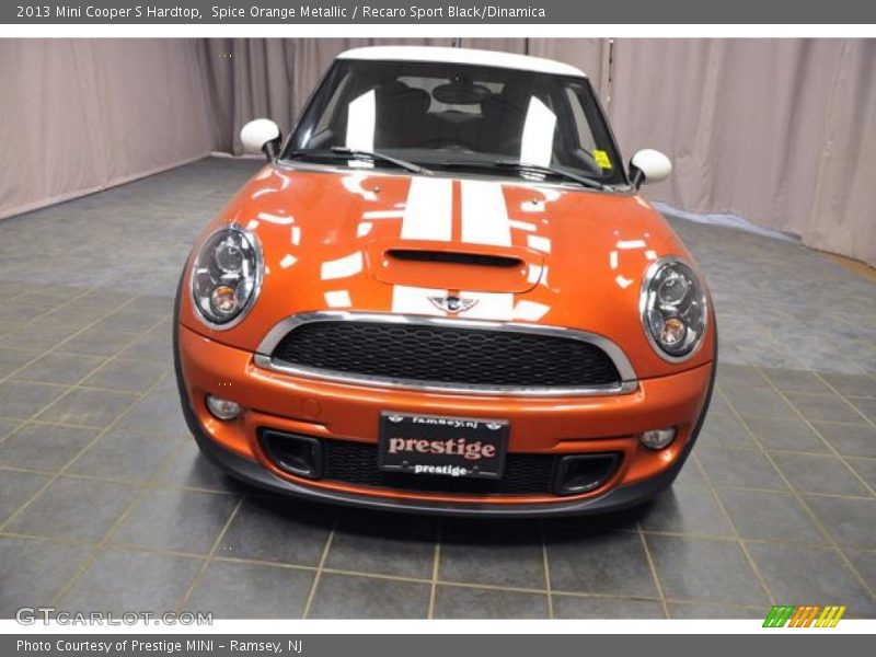 Spice Orange Metallic / Recaro Sport Black/Dinamica 2013 Mini Cooper S Hardtop