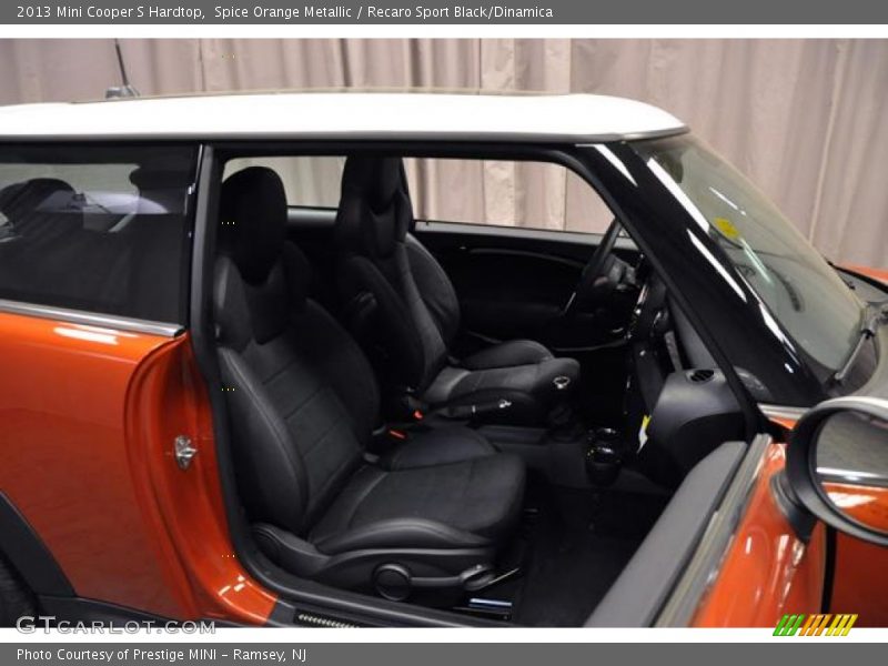 Spice Orange Metallic / Recaro Sport Black/Dinamica 2013 Mini Cooper S Hardtop