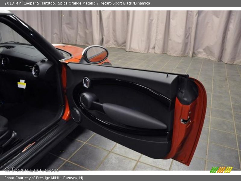 Spice Orange Metallic / Recaro Sport Black/Dinamica 2013 Mini Cooper S Hardtop