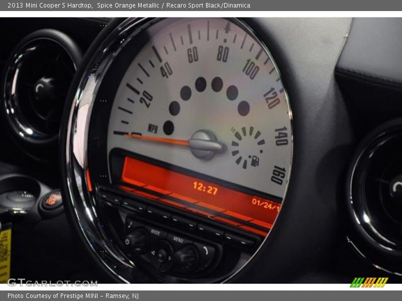 Spice Orange Metallic / Recaro Sport Black/Dinamica 2013 Mini Cooper S Hardtop