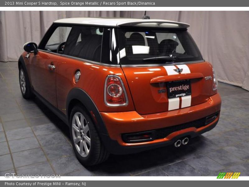 Spice Orange Metallic / Recaro Sport Black/Dinamica 2013 Mini Cooper S Hardtop