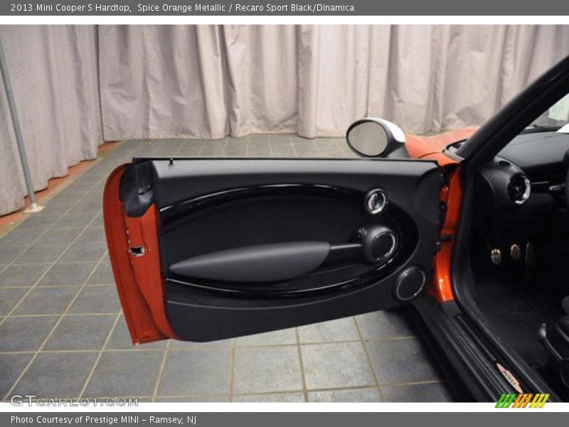 Spice Orange Metallic / Recaro Sport Black/Dinamica 2013 Mini Cooper S Hardtop