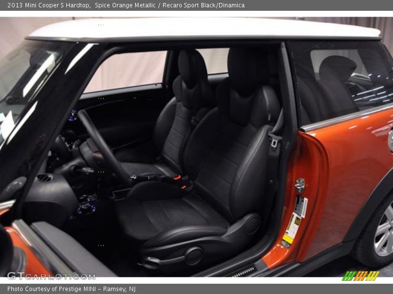 Spice Orange Metallic / Recaro Sport Black/Dinamica 2013 Mini Cooper S Hardtop