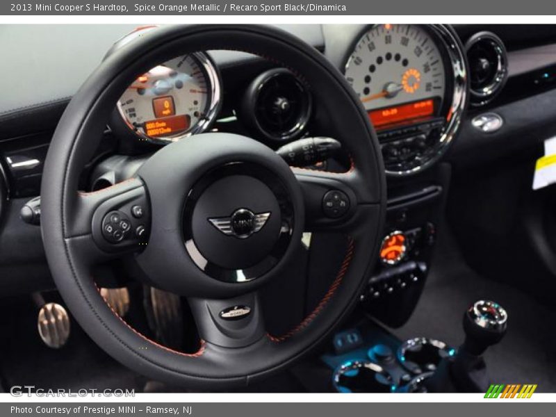 Spice Orange Metallic / Recaro Sport Black/Dinamica 2013 Mini Cooper S Hardtop