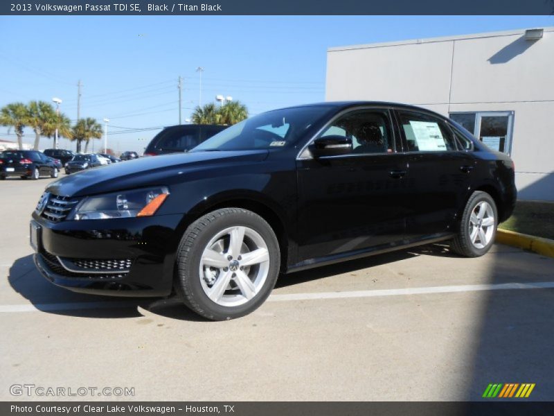 Black / Titan Black 2013 Volkswagen Passat TDI SE