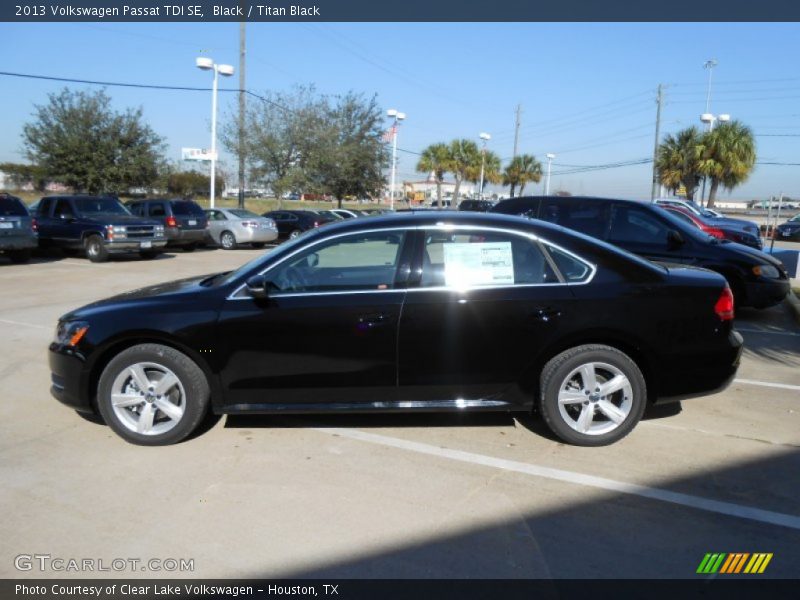 Black / Titan Black 2013 Volkswagen Passat TDI SE