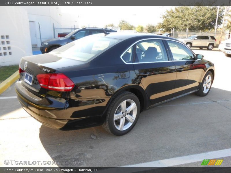 Black / Titan Black 2013 Volkswagen Passat TDI SE