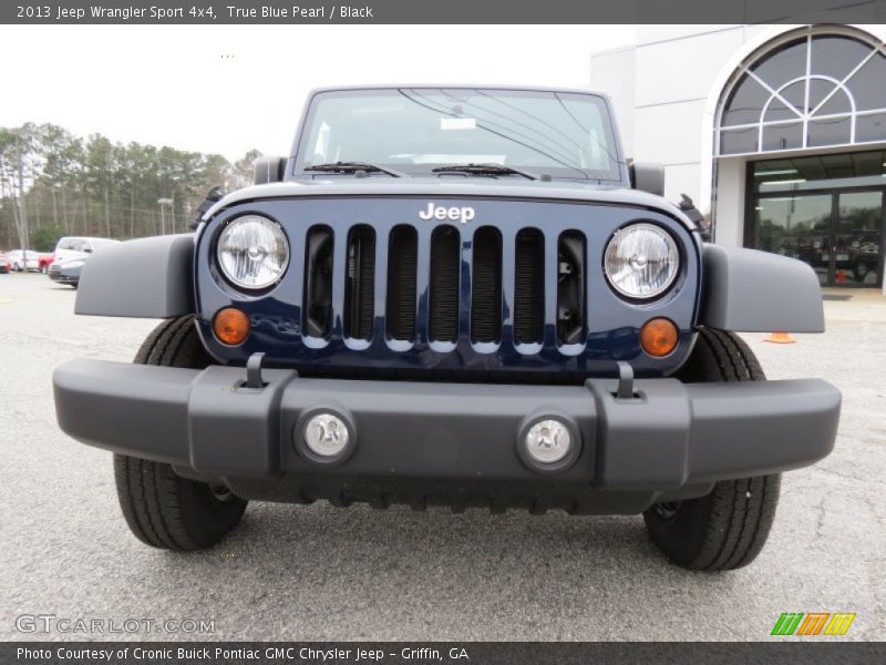 True Blue Pearl / Black 2013 Jeep Wrangler Sport 4x4