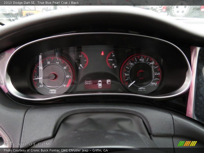 True Blue Pearl Coat / Black 2013 Dodge Dart SE