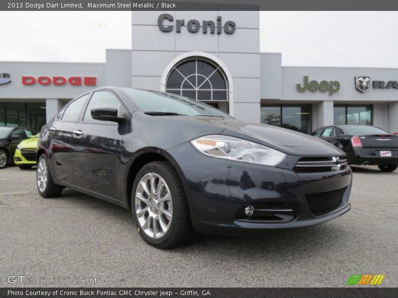 Maximum Steel Metallic / Black 2013 Dodge Dart Limited