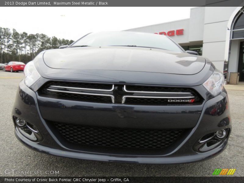 Maximum Steel Metallic / Black 2013 Dodge Dart Limited