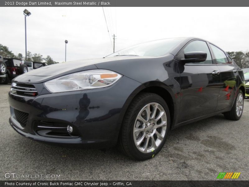Maximum Steel Metallic / Black 2013 Dodge Dart Limited