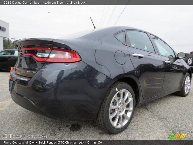Maximum Steel Metallic / Black 2013 Dodge Dart Limited
