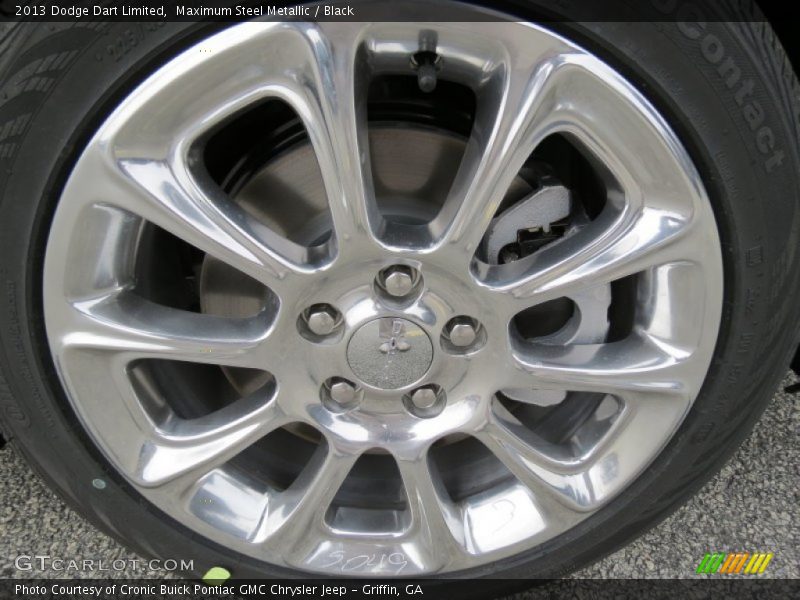 Maximum Steel Metallic / Black 2013 Dodge Dart Limited