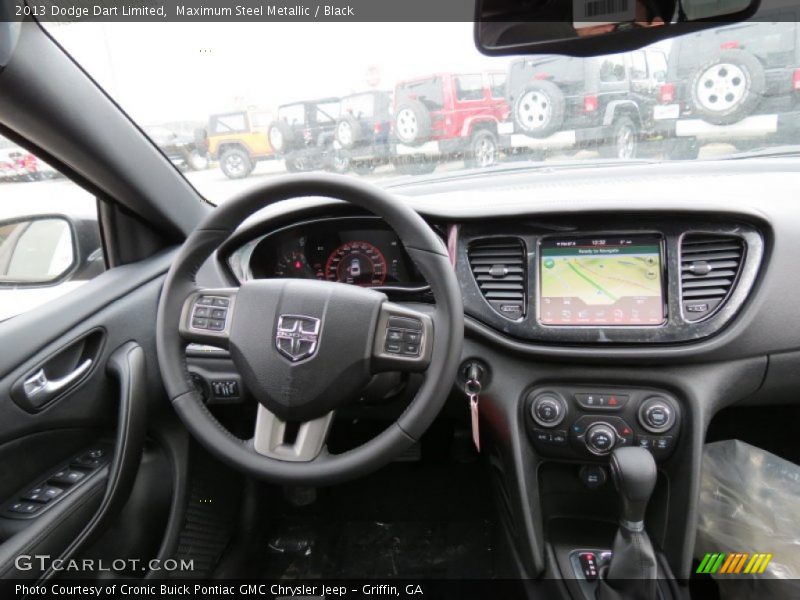 Maximum Steel Metallic / Black 2013 Dodge Dart Limited