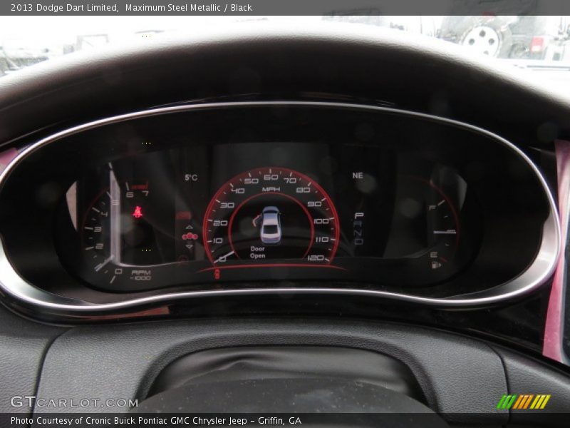Maximum Steel Metallic / Black 2013 Dodge Dart Limited