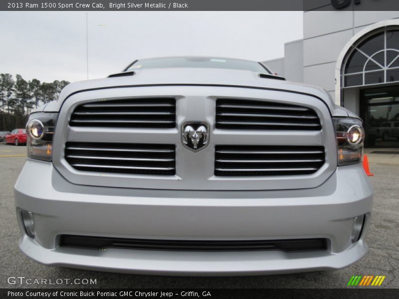 Bright Silver Metallic / Black 2013 Ram 1500 Sport Crew Cab