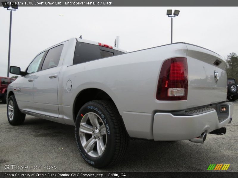 Bright Silver Metallic / Black 2013 Ram 1500 Sport Crew Cab