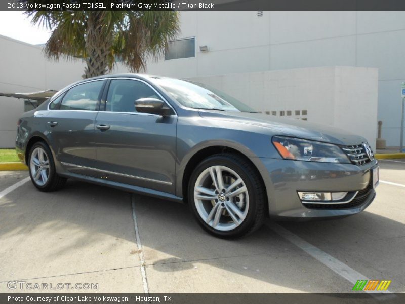 Platinum Gray Metallic / Titan Black 2013 Volkswagen Passat TDI SEL