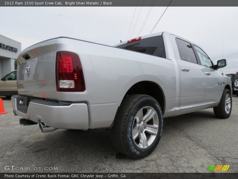 Bright Silver Metallic / Black 2013 Ram 1500 Sport Crew Cab