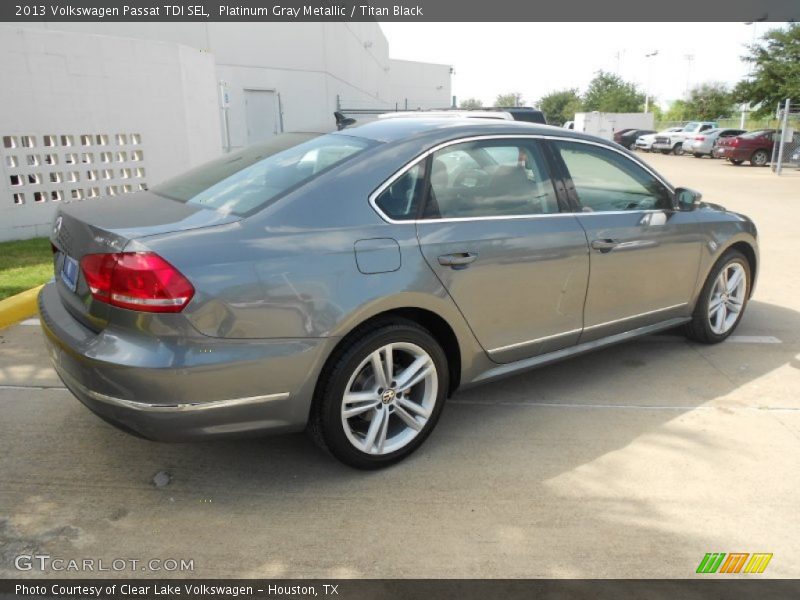 Platinum Gray Metallic / Titan Black 2013 Volkswagen Passat TDI SEL
