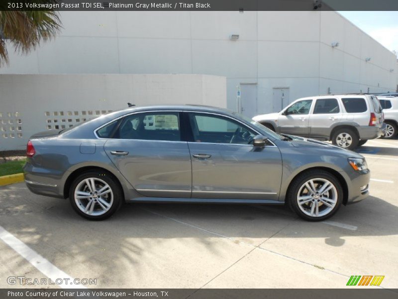 Platinum Gray Metallic / Titan Black 2013 Volkswagen Passat TDI SEL