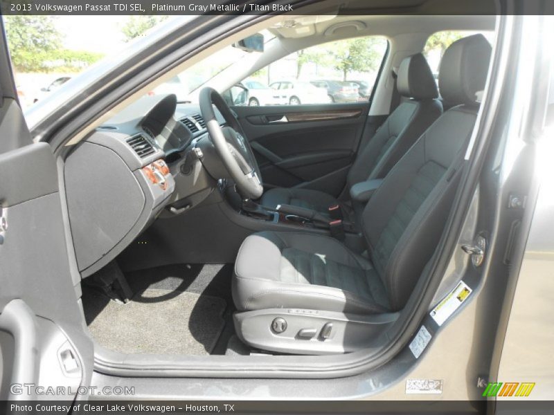 Platinum Gray Metallic / Titan Black 2013 Volkswagen Passat TDI SEL