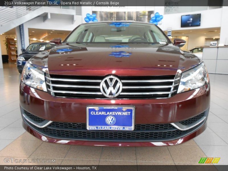 Opera Red Metallic / Cornsilk Beige 2013 Volkswagen Passat TDI SE