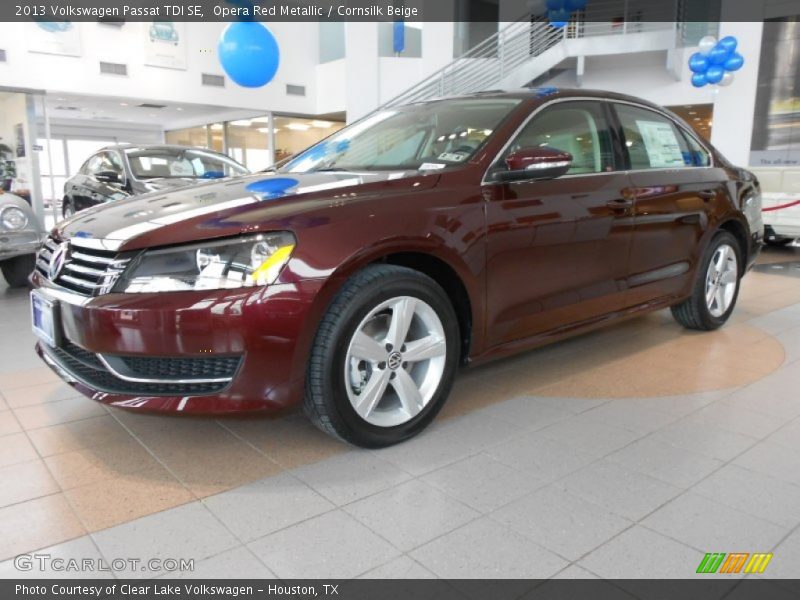 Opera Red Metallic / Cornsilk Beige 2013 Volkswagen Passat TDI SE