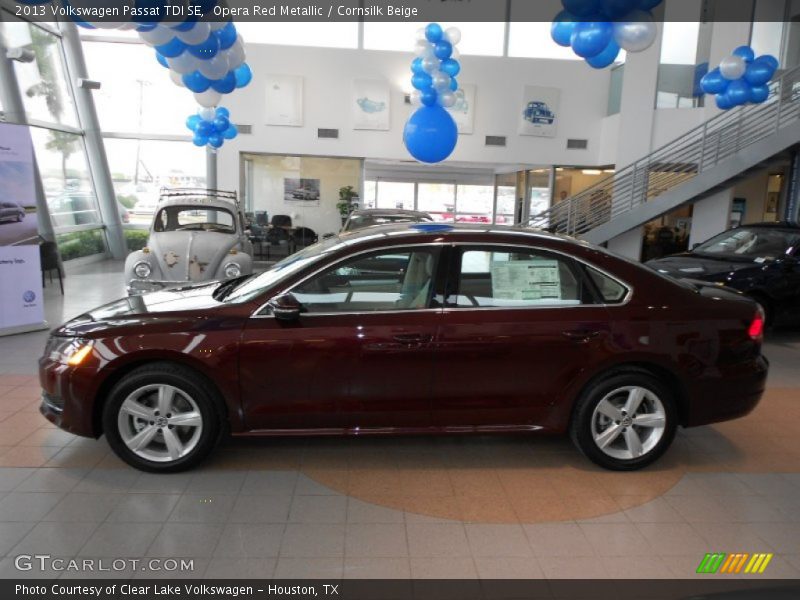 Opera Red Metallic / Cornsilk Beige 2013 Volkswagen Passat TDI SE