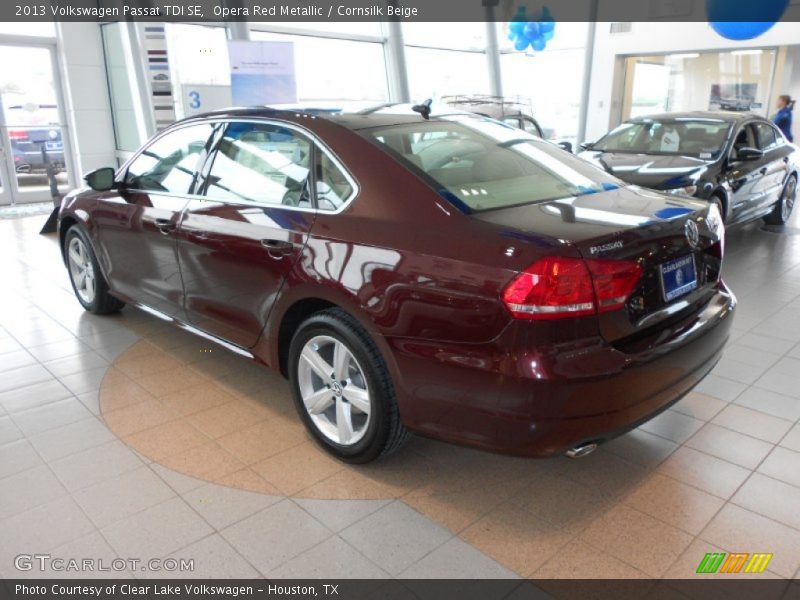 Opera Red Metallic / Cornsilk Beige 2013 Volkswagen Passat TDI SE