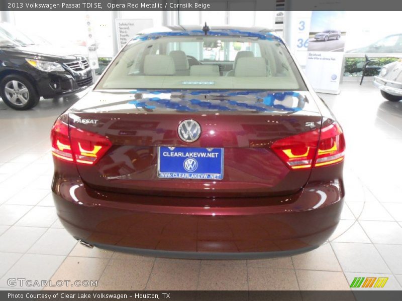 Opera Red Metallic / Cornsilk Beige 2013 Volkswagen Passat TDI SE