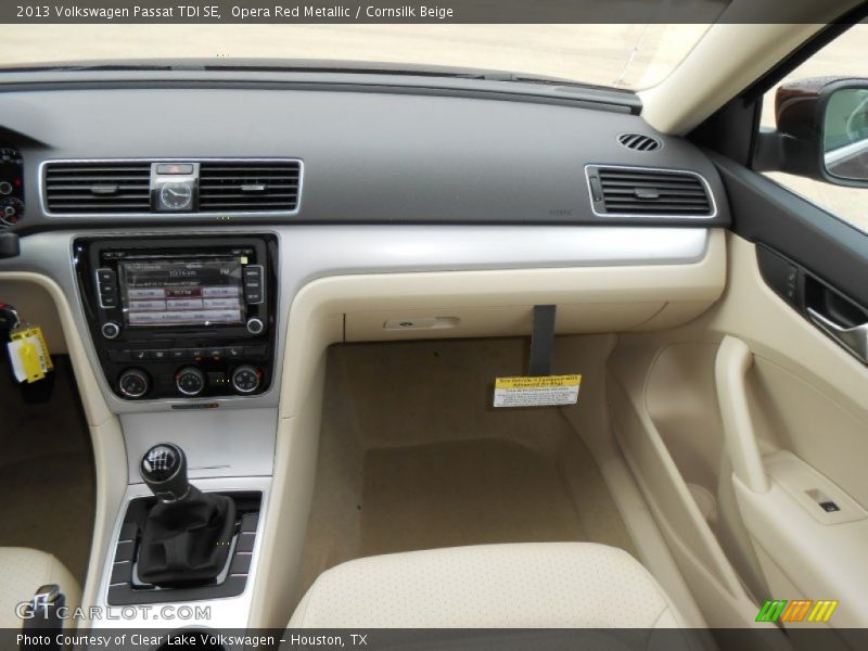 Opera Red Metallic / Cornsilk Beige 2013 Volkswagen Passat TDI SE