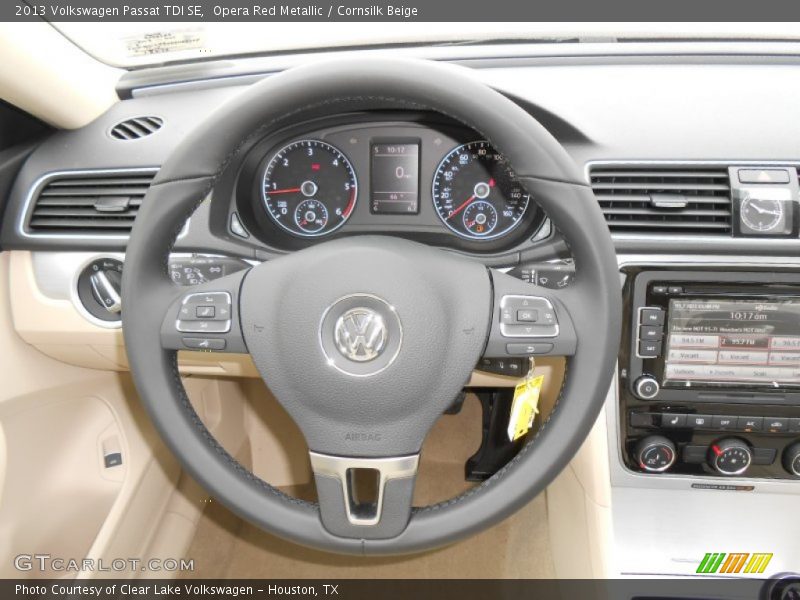 Opera Red Metallic / Cornsilk Beige 2013 Volkswagen Passat TDI SE