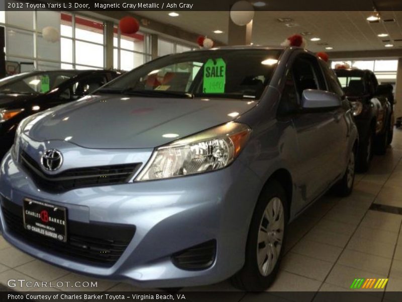 Magnetic Gray Metallic / Ash Gray 2012 Toyota Yaris L 3 Door