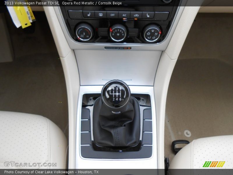 Opera Red Metallic / Cornsilk Beige 2013 Volkswagen Passat TDI SE
