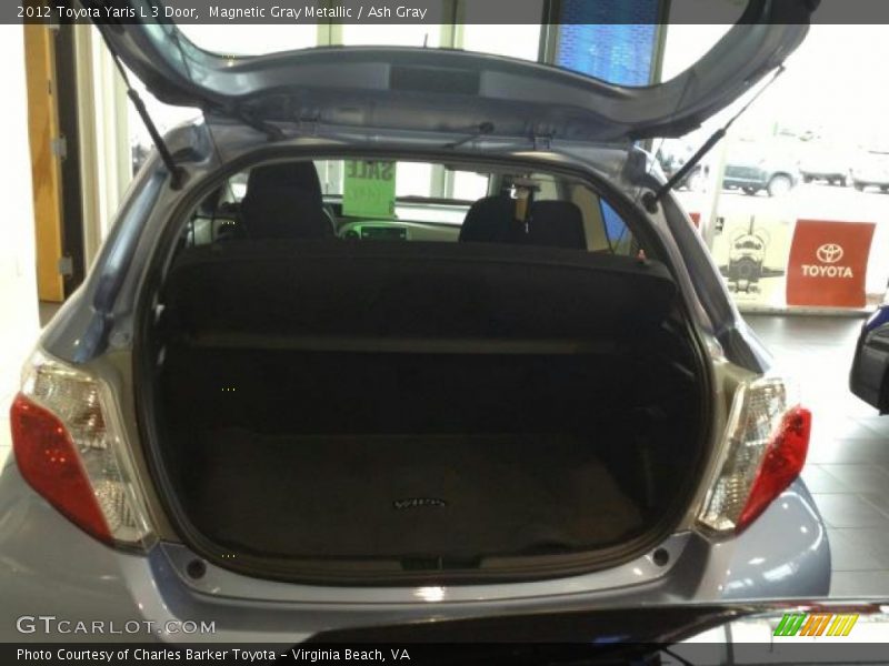 Magnetic Gray Metallic / Ash Gray 2012 Toyota Yaris L 3 Door