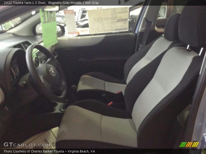 Magnetic Gray Metallic / Ash Gray 2012 Toyota Yaris L 3 Door