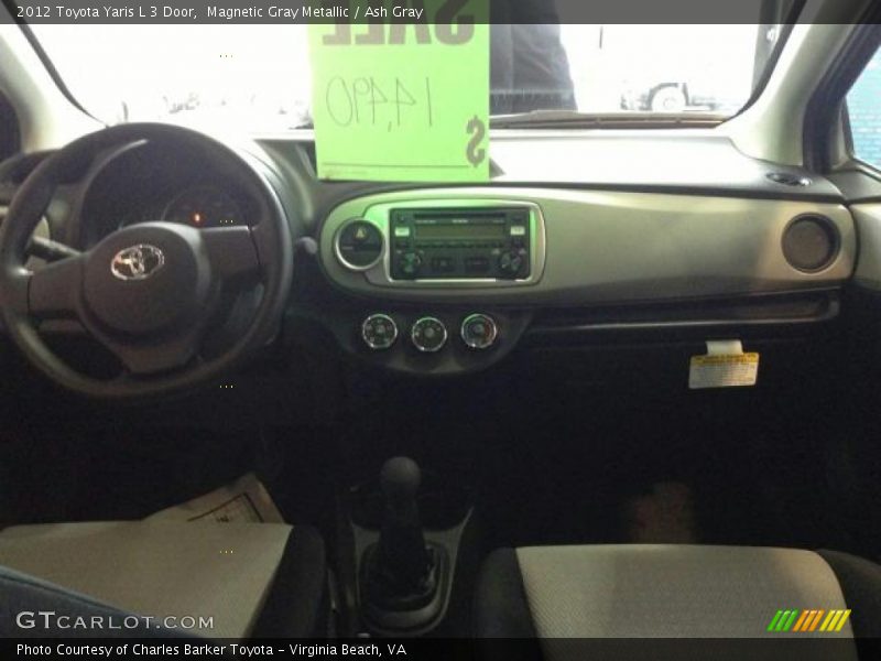 Magnetic Gray Metallic / Ash Gray 2012 Toyota Yaris L 3 Door