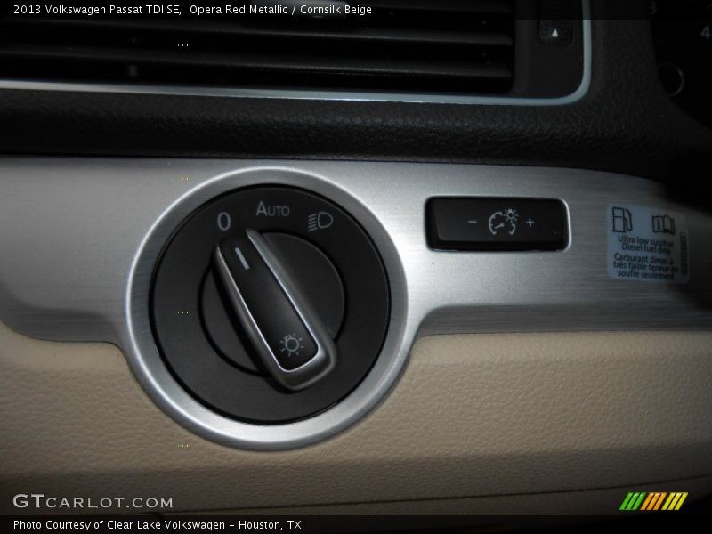 Opera Red Metallic / Cornsilk Beige 2013 Volkswagen Passat TDI SE