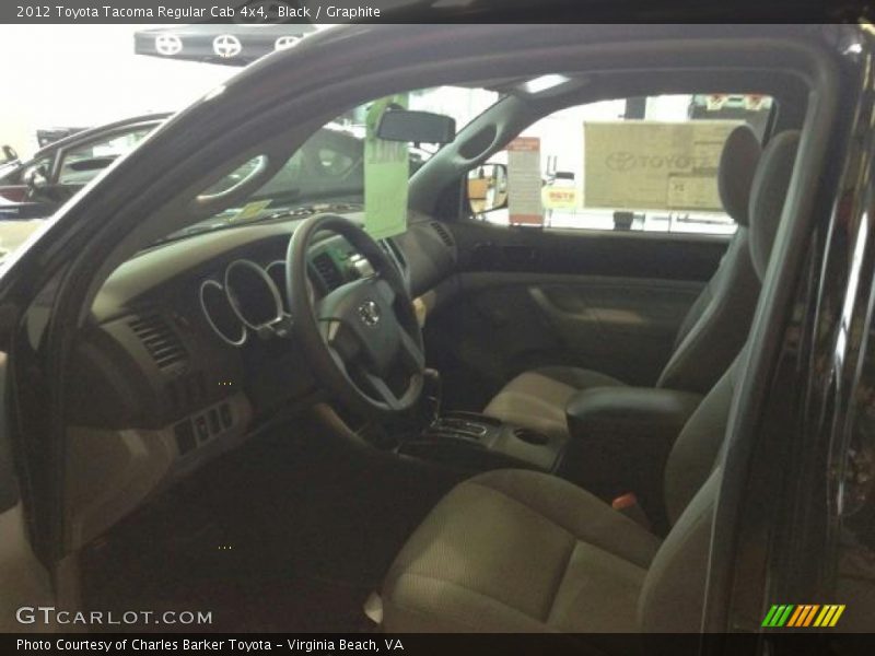 Black / Graphite 2012 Toyota Tacoma Regular Cab 4x4