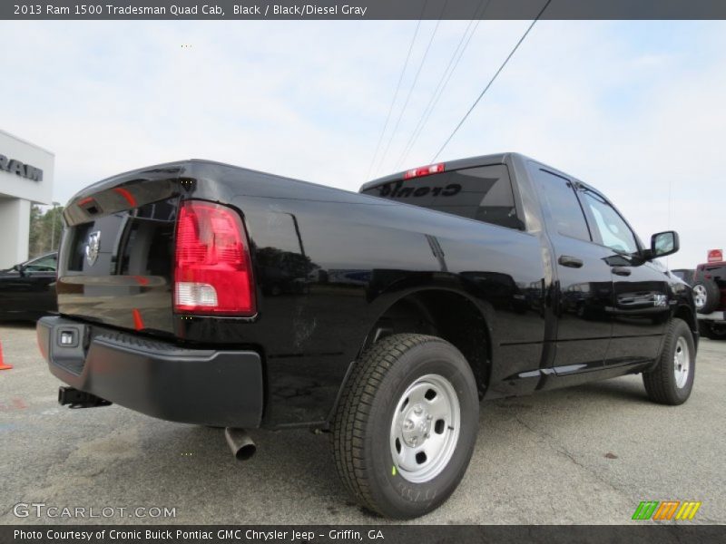 Black / Black/Diesel Gray 2013 Ram 1500 Tradesman Quad Cab