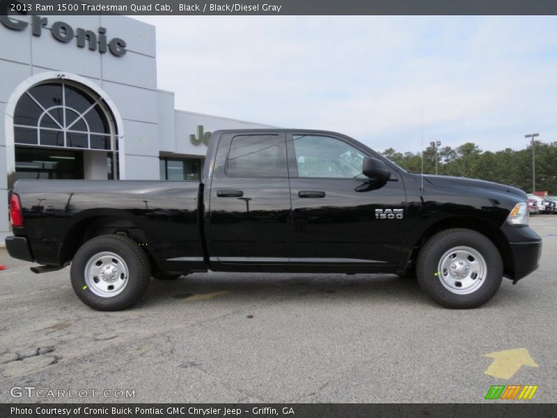 Black / Black/Diesel Gray 2013 Ram 1500 Tradesman Quad Cab