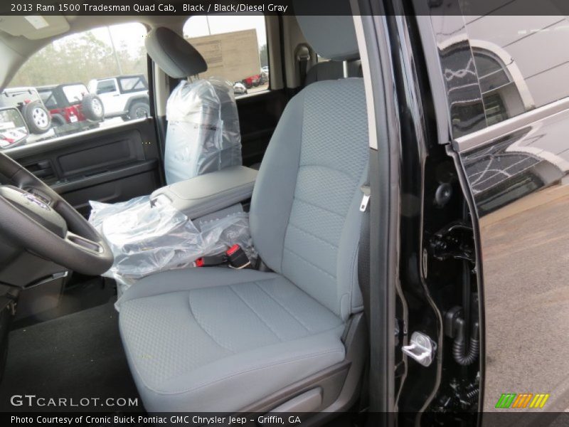 Black / Black/Diesel Gray 2013 Ram 1500 Tradesman Quad Cab