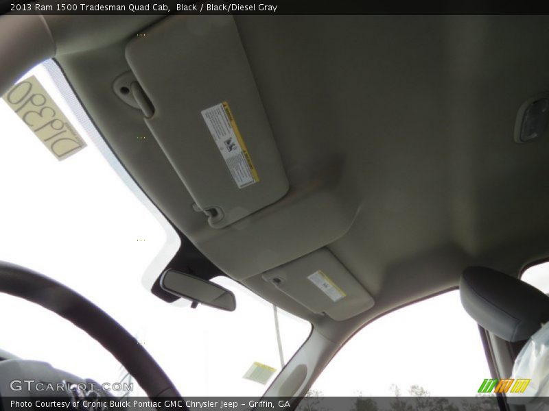 Black / Black/Diesel Gray 2013 Ram 1500 Tradesman Quad Cab