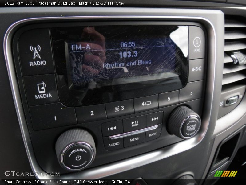 Black / Black/Diesel Gray 2013 Ram 1500 Tradesman Quad Cab