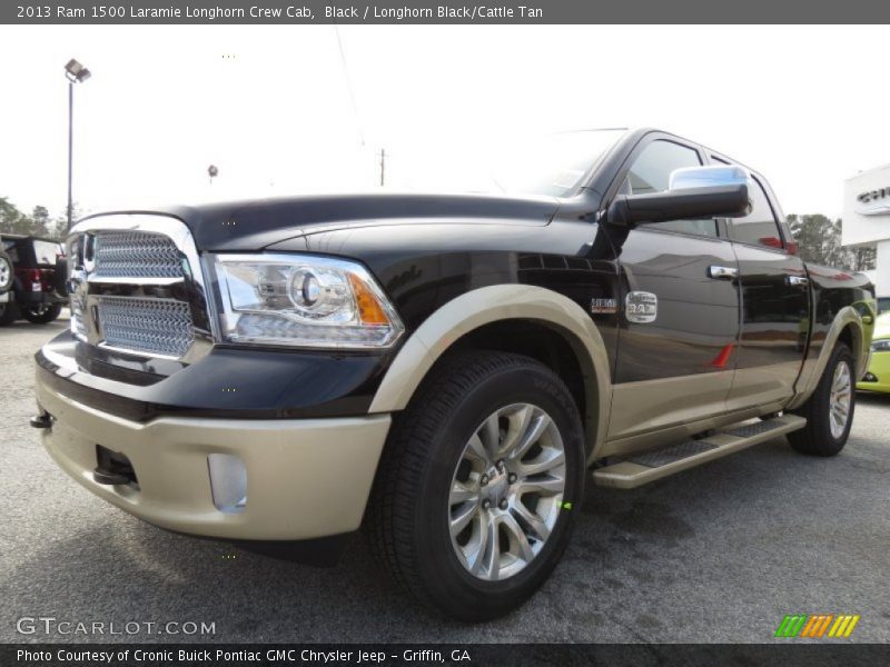 Black / Longhorn Black/Cattle Tan 2013 Ram 1500 Laramie Longhorn Crew Cab